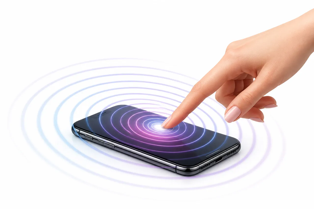 tehnologie haptică ecran smartphone explicație