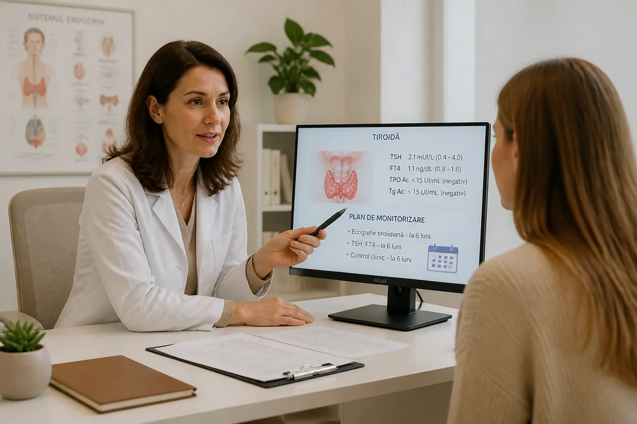 consultație endocrinologie Hashimoto monitorizare