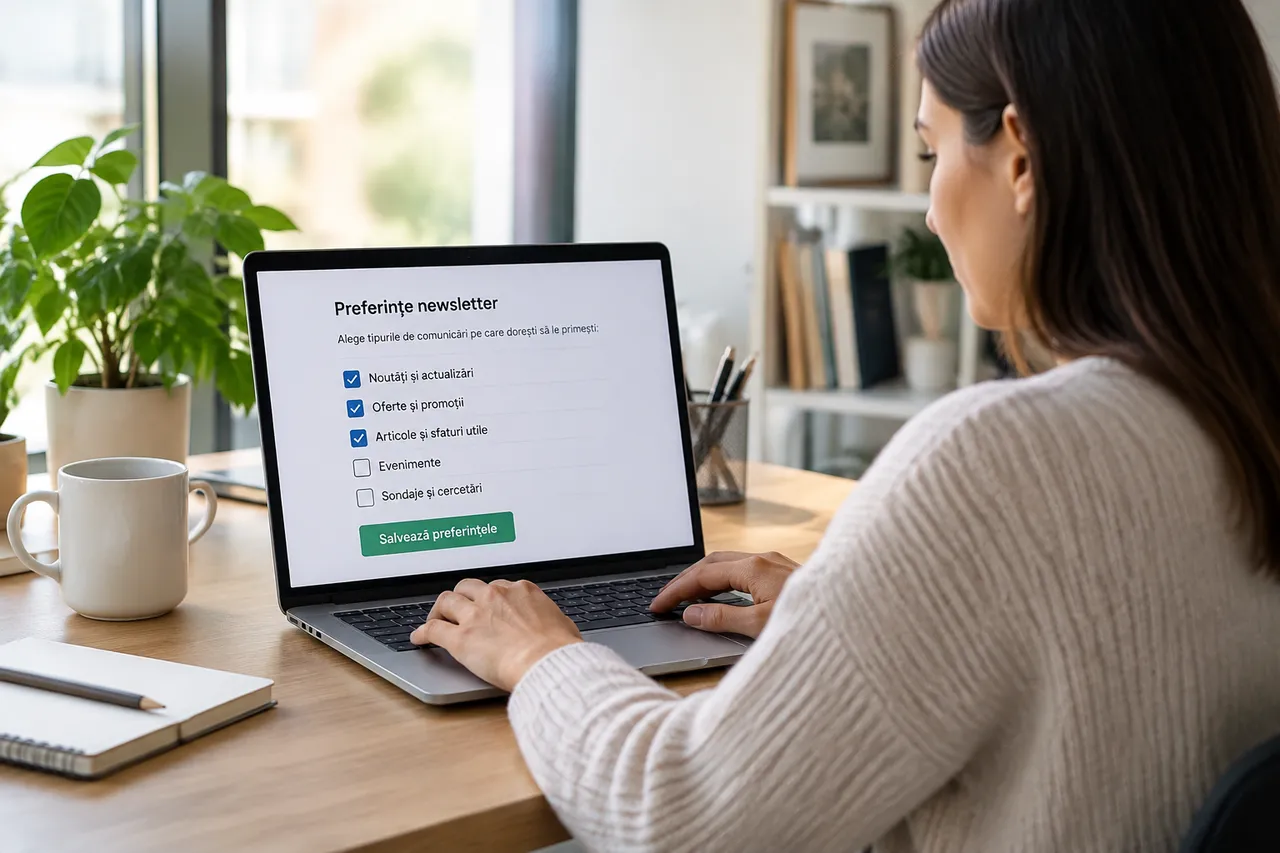 gestionare newslettere email fashion preferințe