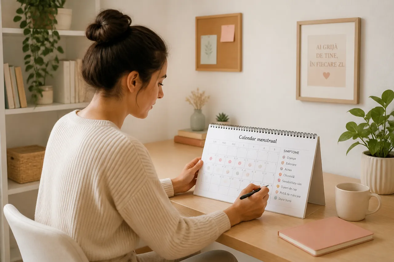 monitorizarea ciclului menstrual într-un jurnal