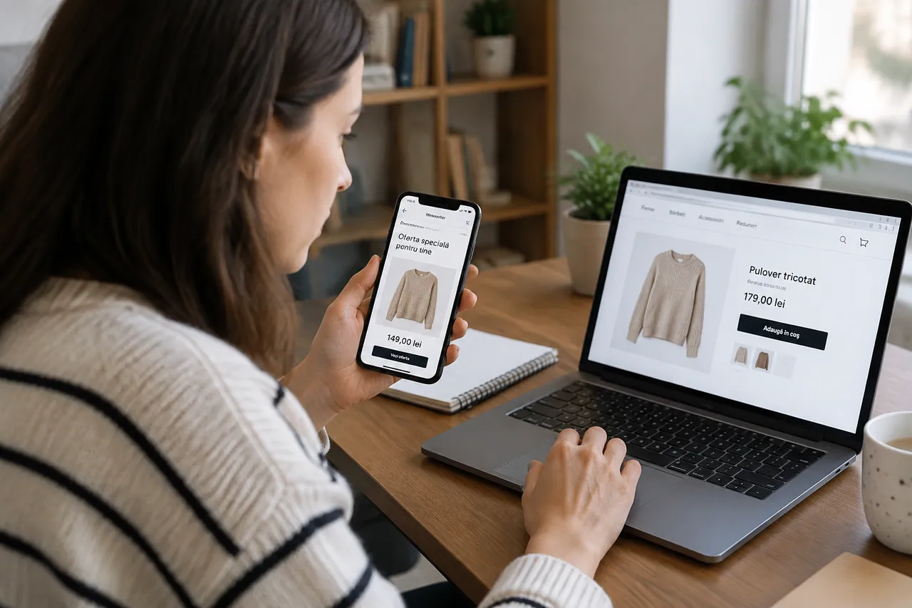 testare newsletter fashion preț final ofertă