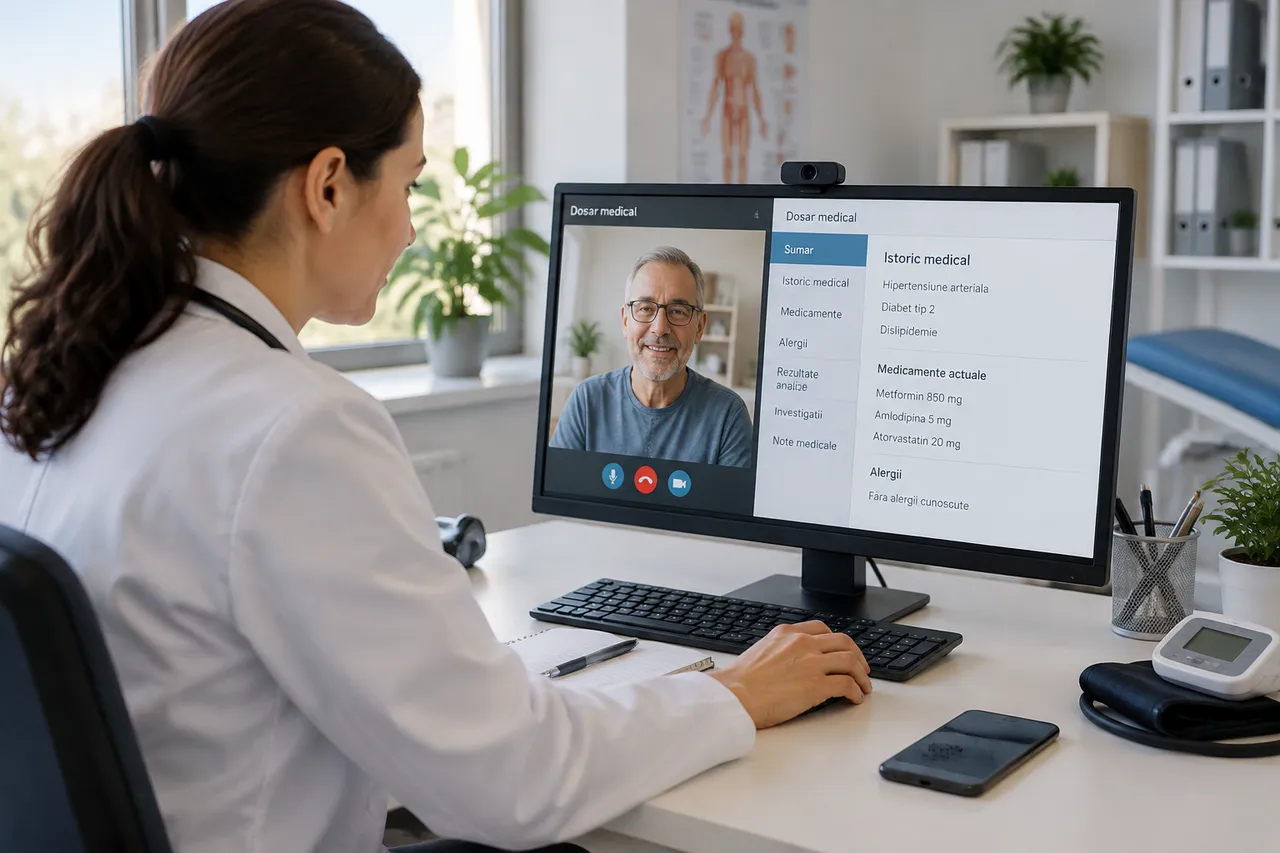 consultație medicală online și evaluare la distanță